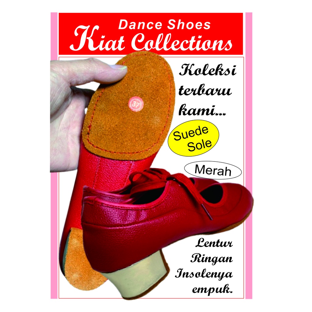 Sepatu Dansa Wanita Rumba Waltz Tango Dansa Latin  Salsa Ballroom Modern Dance Best seller Empuk keren banyak disukai penari