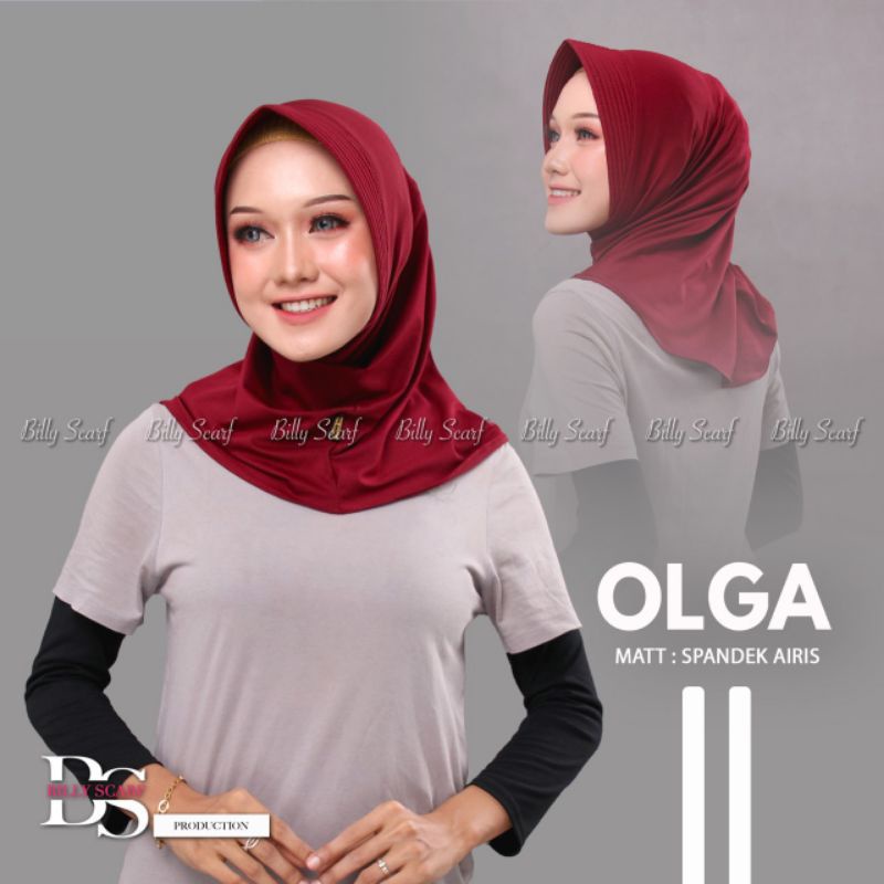 Olga original Billy jilbab olah raga bergo sport