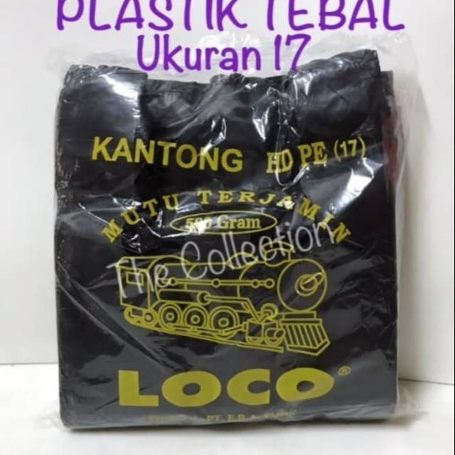 KANTONG PLASTIK LOCO HITAM TEBAL