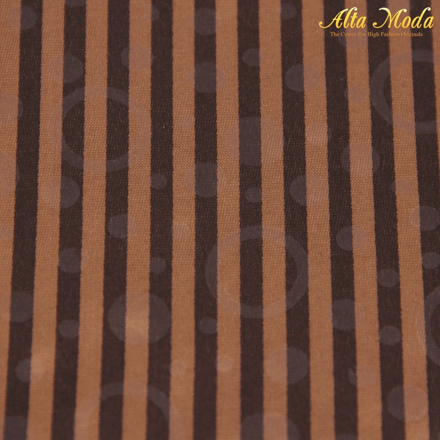 

Alta Moda Katun Shirting Stripe Shades Brown Circle Pattern (1M)