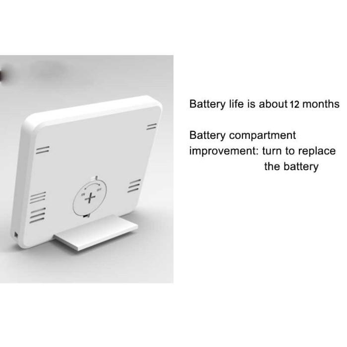 Alat Pengukur Temperatur Suhu Digital Mini + Jam Meja Dinding Kalender