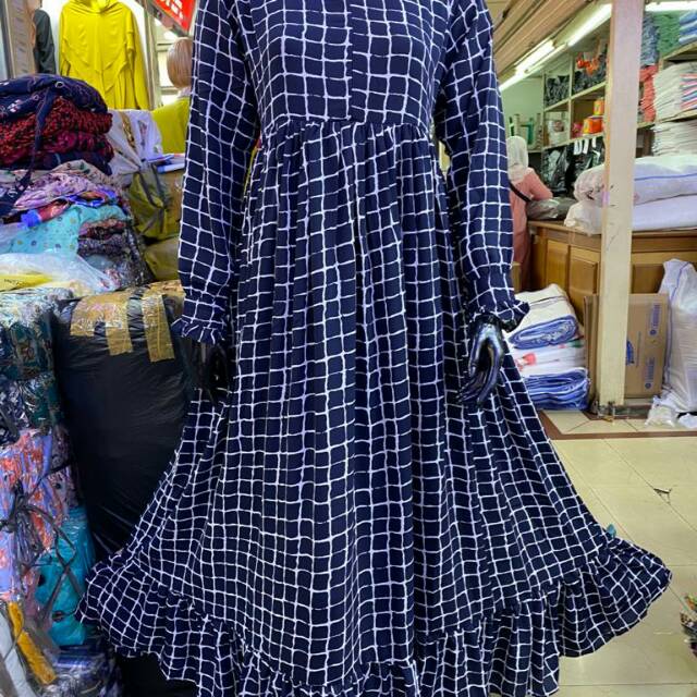 Gamis Cantik Frilla Motif | NLP