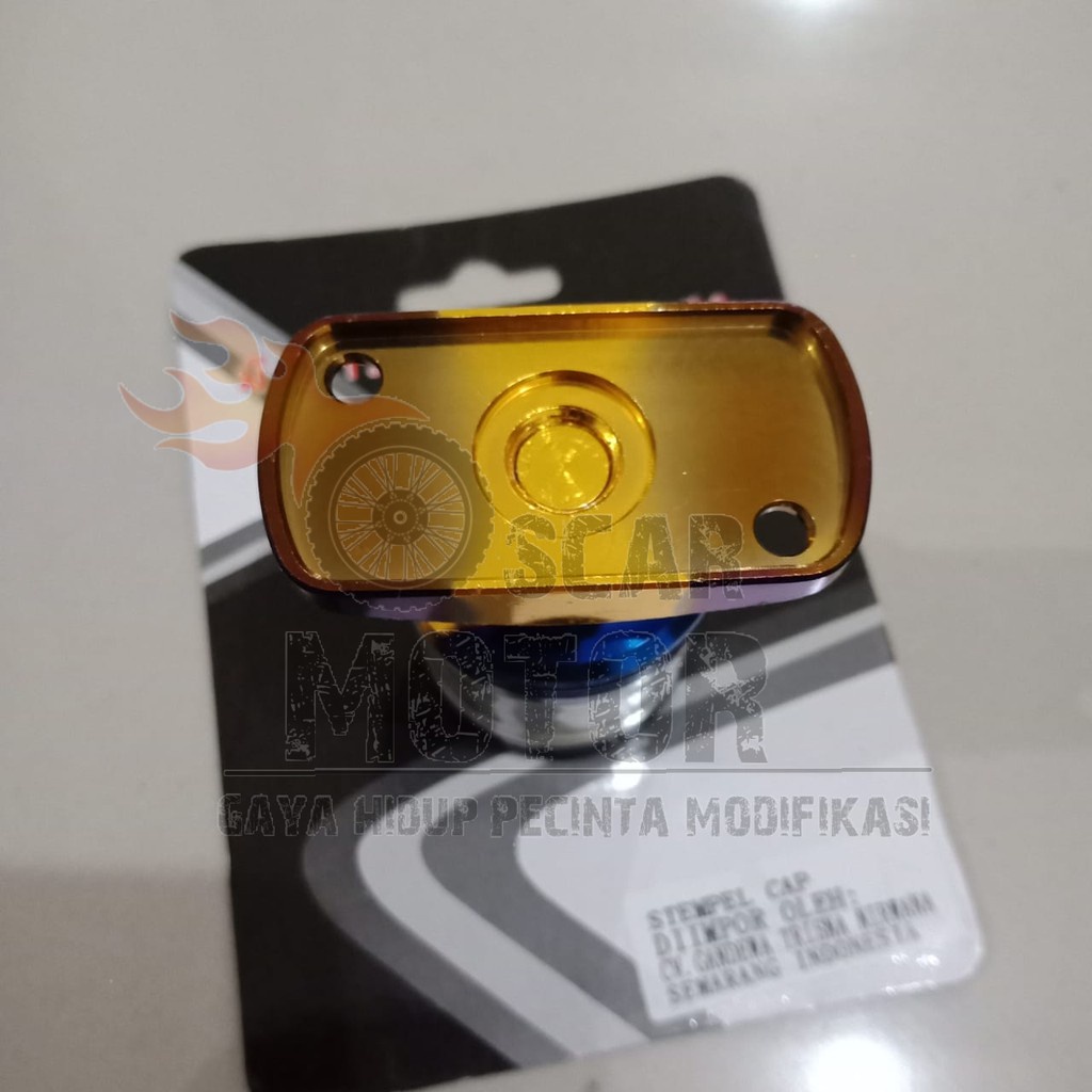 TUTUP MINYAK REM STEMPEL TRANSPARAN TWO TONE HONDA 2TONE VARIASI MOTOR VARIO BEAT SCOOPY SUPRA REVO motor