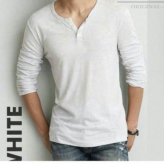 KAOS PRIA HENLEY LENGAN PANJANG TERBARU/KAOS KANCING DEPAN PRIA DISTRO/KAOS DISTRO/KAOS PRIA KANCING