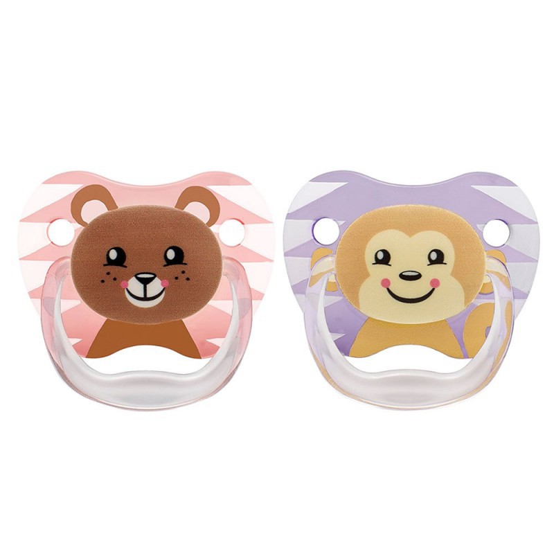 Dr. Brown's Printed Shield Pacifier Stage 2 (6-12M) - Girl Animal