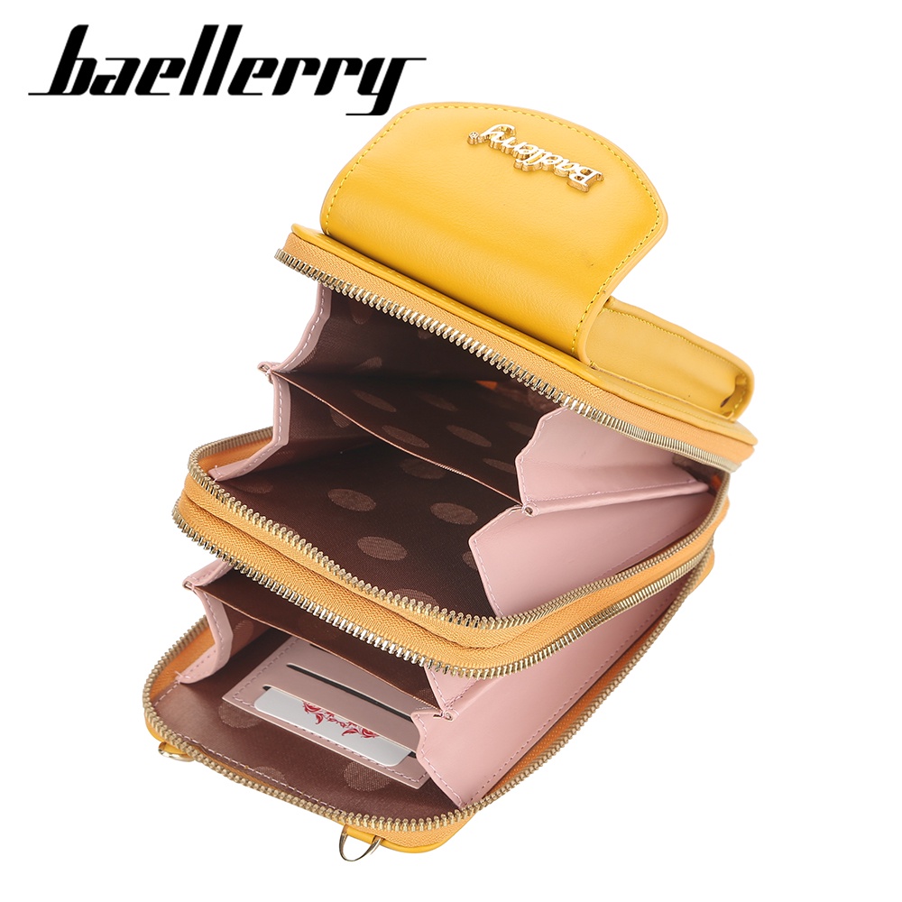 Serenity DOMPET HP LAYAR SENTUH ORI BAELLERRY Tas Selempang Wanita Impor Tas Bahu Remaja Perempuan N5016 423