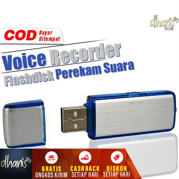 Flashdisk Perekam Suara USB Flashdrive Sound Voice Recorder Flash Disk Rekam Suara 8GB Murah