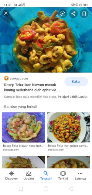 Telur Asin Ikan  Gabus Haruan Bawan Biawan 100 Gram