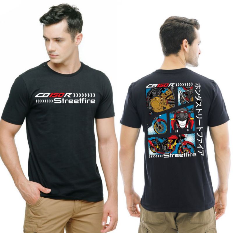Kaos Cb150r StreetFire / Baju Kaos Otomotif Honda CB150R StreetFire Pria Wanita