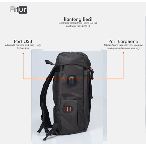 ARXHIVO BROWN |MANNEEDME x URBAN| Tas Ransel Punggung Pria Backpack ORIGINAL