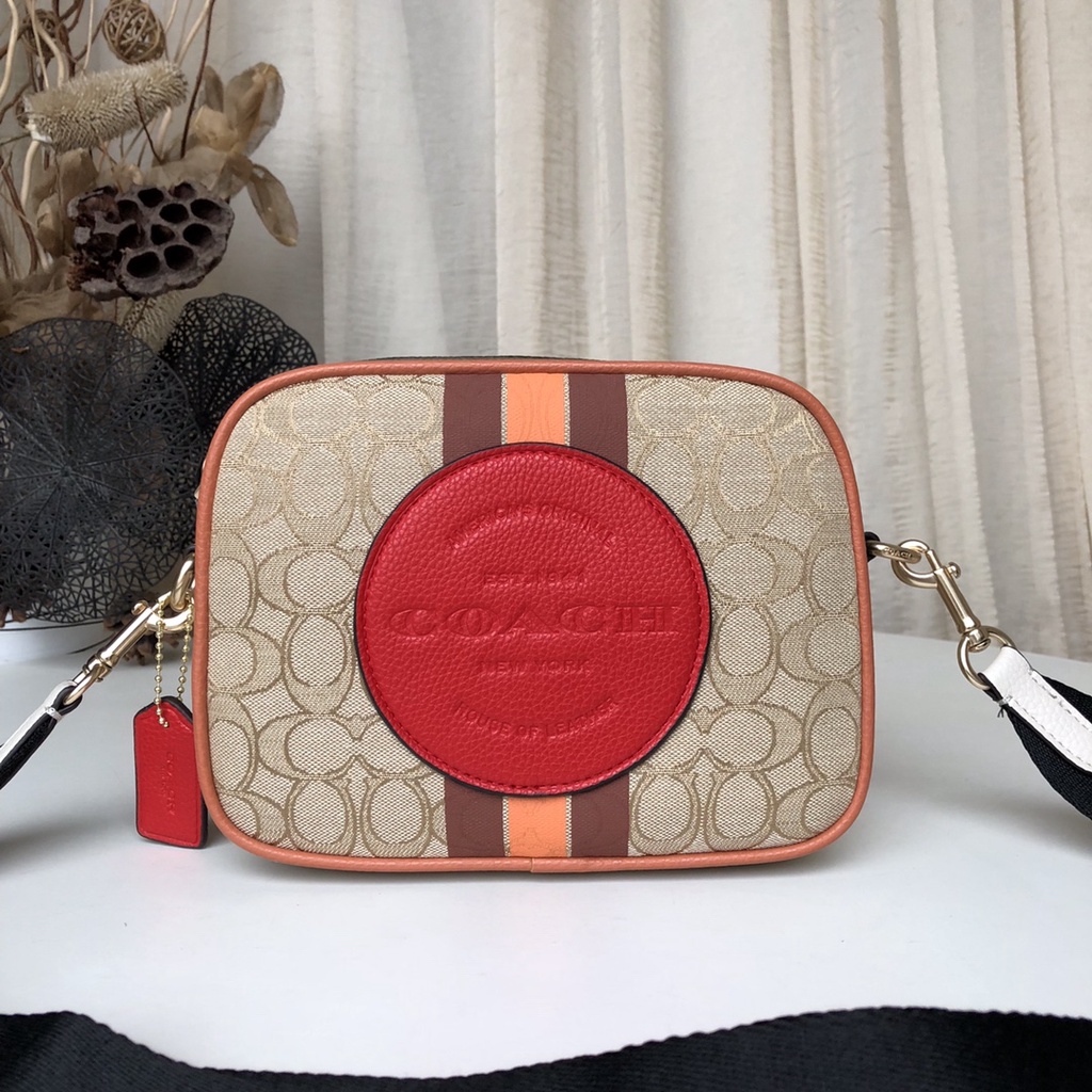 COACH 1912 baru otentik wanita fashion tas bahu/tas selempang/tas persegi kecil/tas kamera