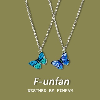 IFYOU Kalung Rantai Choker Desain Astronot Butterfly Love Warna Silver Gaya Korea Untuk Wanita