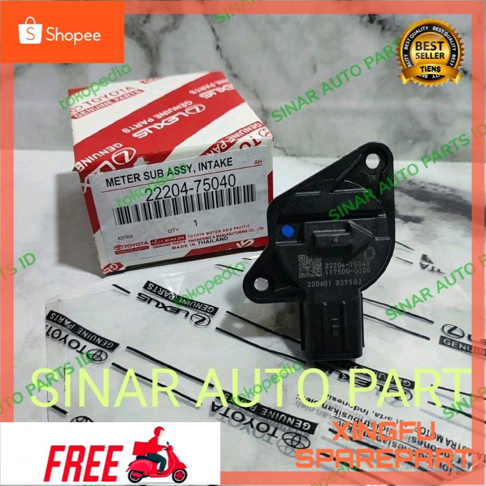 PART SENSOR AIR FLOW MAF TOYOTA INNOVA REBORN BENSIN HILUX REVO BENSIN ORI