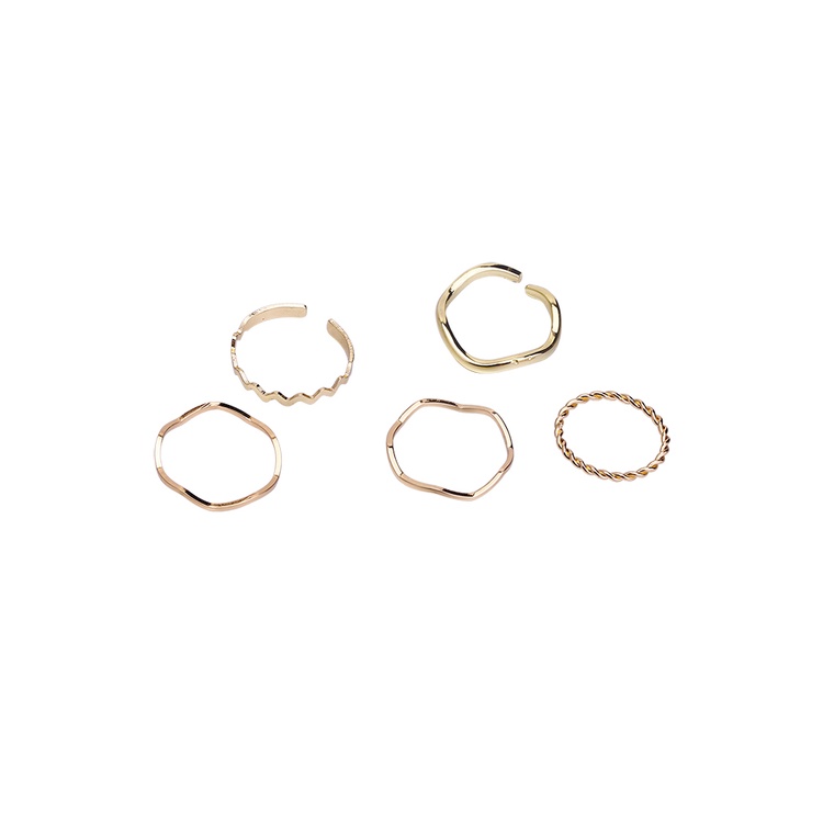 Cincin Emas Gaya Korea Untuk Aksesoris
