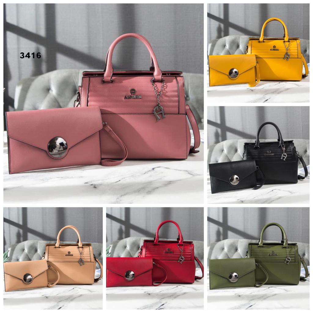 TAS WANITA-TAS IMPORT-Bag Aigner Vintage DN ( 3416 )