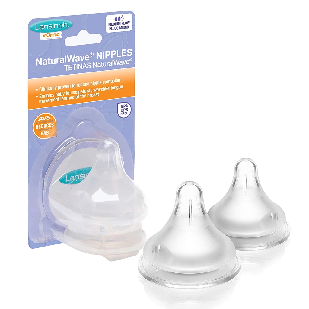 NIPPLE LANSINOH M NATURAL WAVE TEAT 60102 / DOT