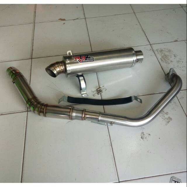 KNALPOT R9 BULAT 30CM KNALPOT R9 VIXION KNALPOT R9 FU KNALPOT R9 CBR150 KNALPOT R9 GSX SCORPIO TIGER