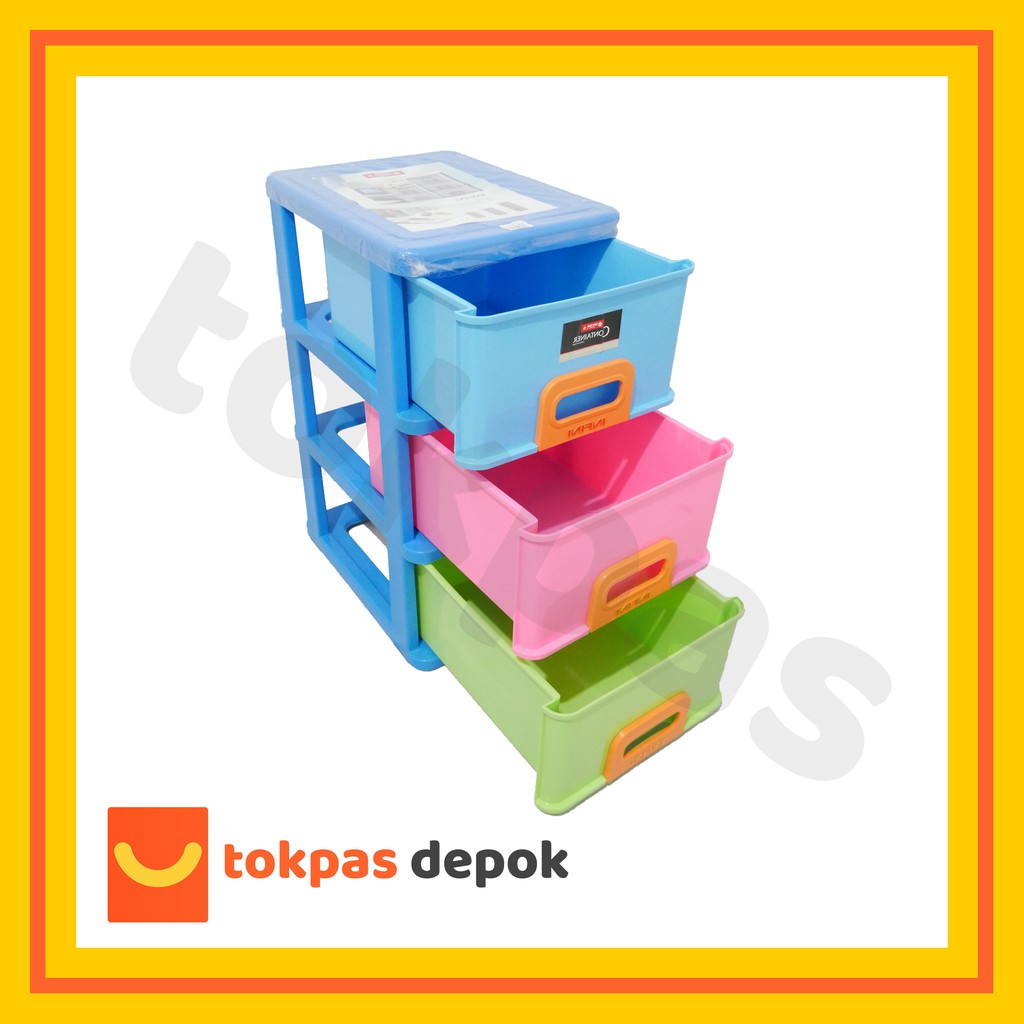 [Gojek/Grab] Lemari Plastik Lion Star Kabinet Susun 3 Infini Container M 3 IF 3