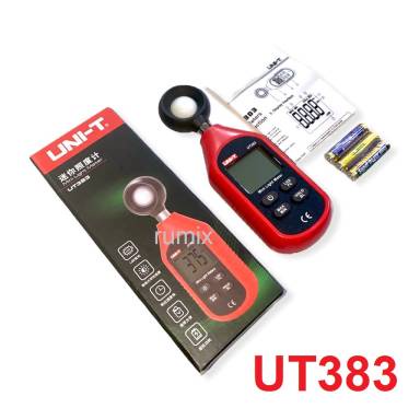 UNI-T UT383 Luxmeter Lux Meter Light Meter Alat Ukur Intensitas Kekuatan Cahaya Illuminometers Photometer Tester UT 383