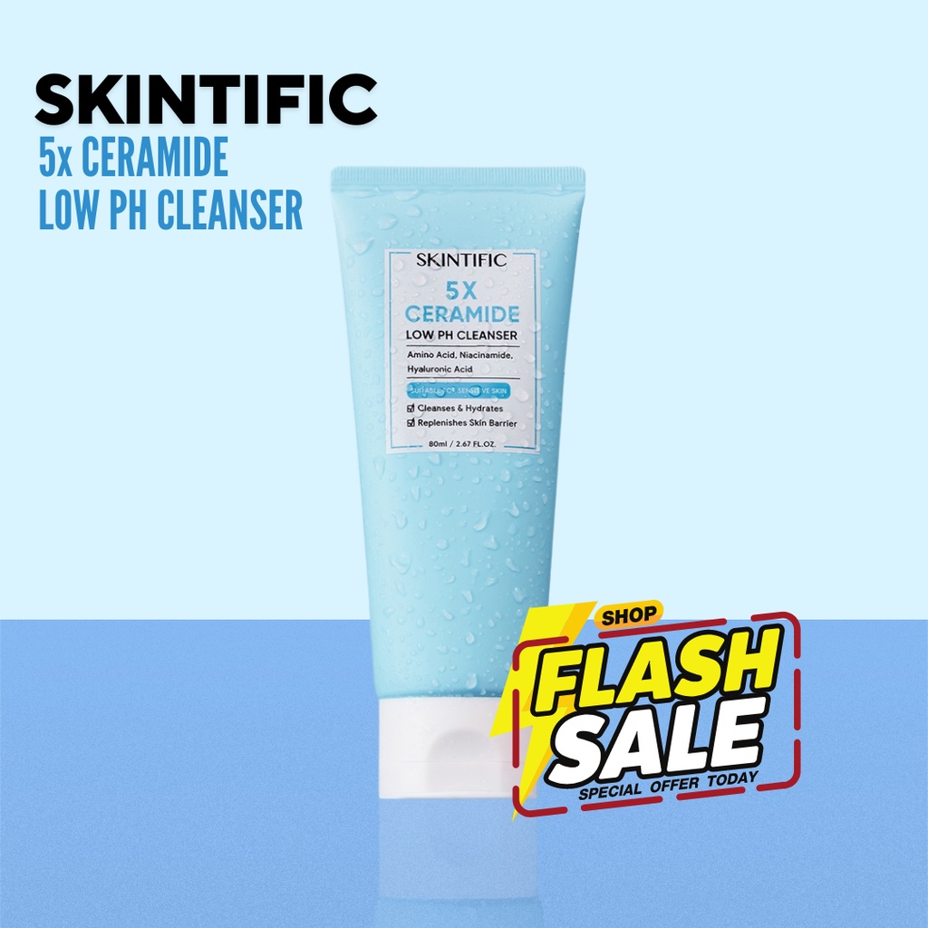 Jual SKINTIFIC 5X Ceramide Low pH Cleanser Facial Wash Gentle