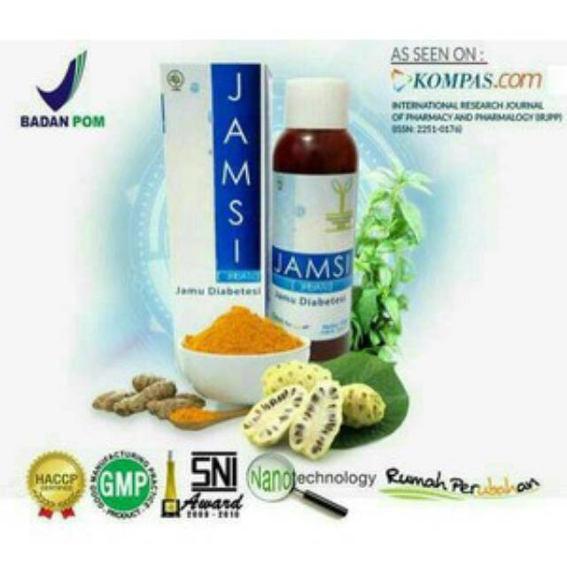 JAMSI Diabetes 100ml - Jamu Diabetes &amp; Asam Urat Sudah BPOM