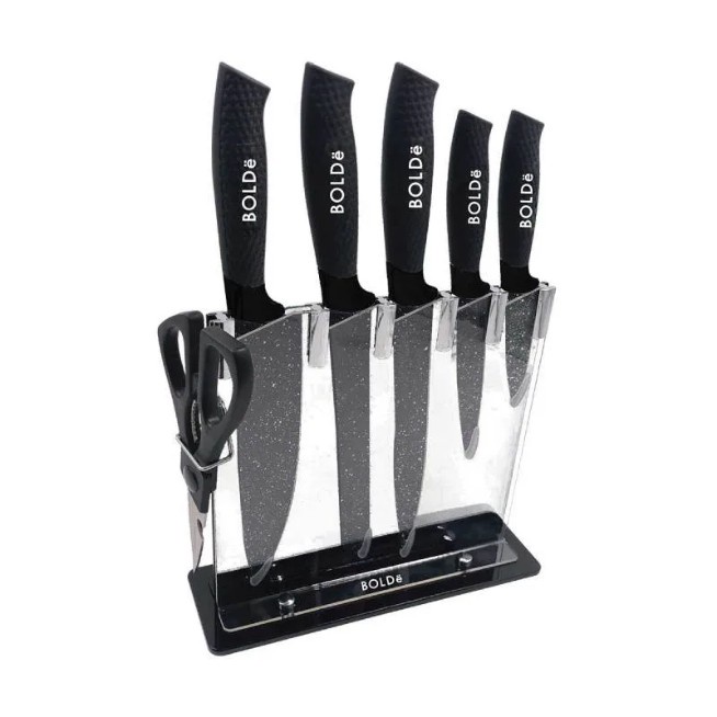 BOLDE SUPER KNIVES GRANITO 7 pcs pisau set Granito granite Italian Design Original