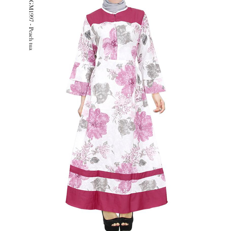 BARU Gamis Umbrella bahan katun jepang kombinasi balotelli