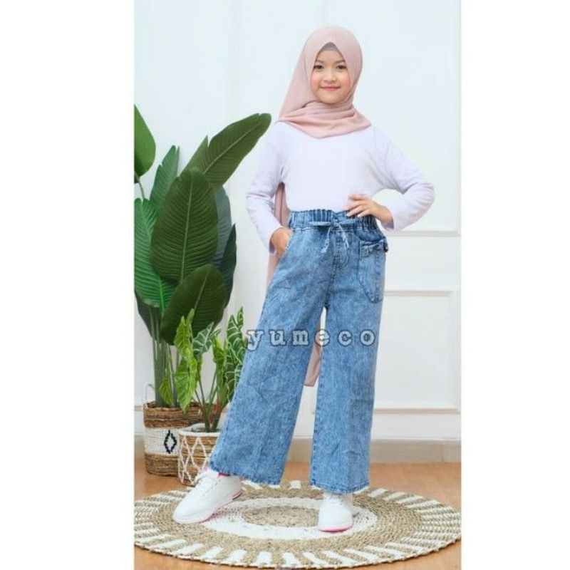 Kulot Anak Perempuan / Celana Anak Perempuan / Kulot jeans Anak / Kulot levis anak / Jeans Cewek