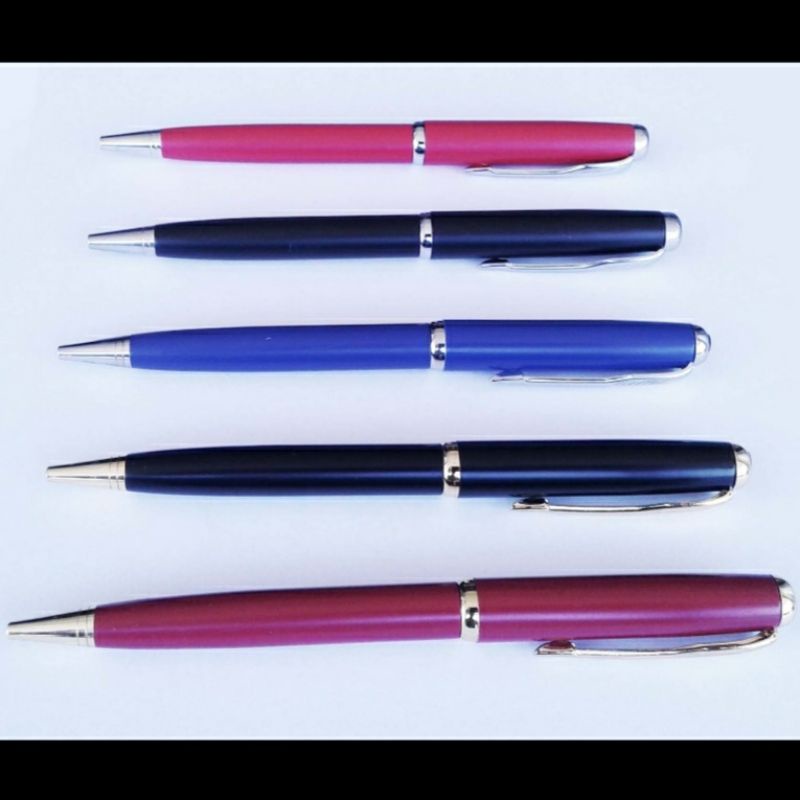 

Ballpoint Metal Putar Logam Tinta Hitam Bolpen Pulpen Besi