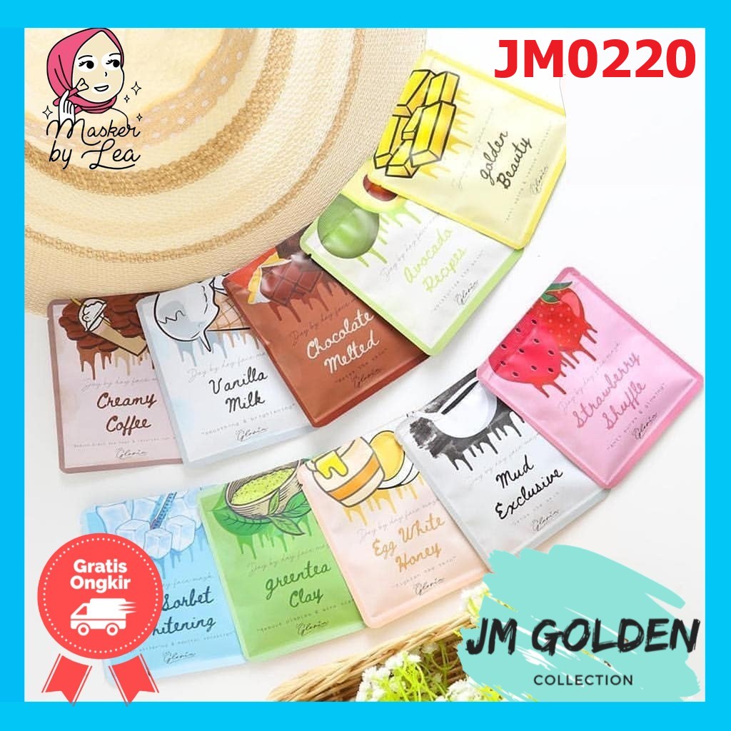 Maskerbylea 50 Gram Ziplock Masker Bubuk Wajah 10 varian - BPOM JM0220
