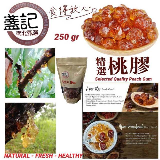 

PEACH GUM SELECTED QUALITY TAO JIAO SUPER PREMIUM GRADE A IDR 125.000