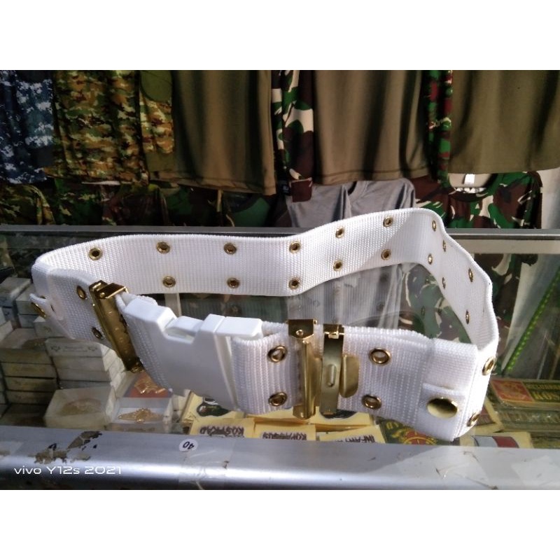 Sabuk Komando ikat pinggang Kopel JUMBO dan standar seragam polisi TNI satpam lebar 5,7cm