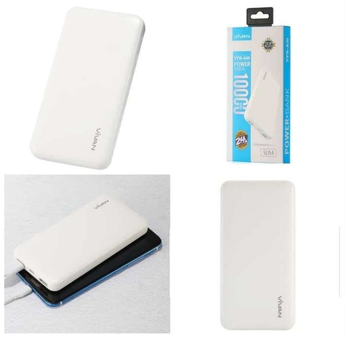 Power Bank Vivan 10000mAh Dual USB Fast Charging