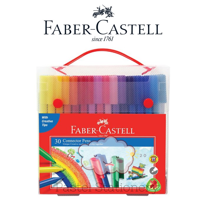 

Connector Pen Marker 30 Colors Faber-Castell - Spidol Warna Gift Set Isi 30