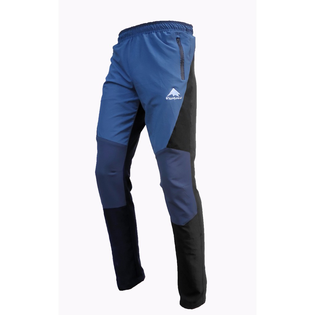 Celana outdoor Panjang atau celana hiking kinabalu Quickdry-Stretch Biru