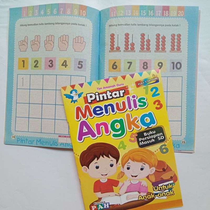 

Buku Pintar menulis Angka Garis Bentu