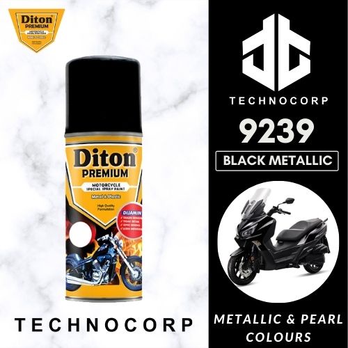 

Cat Semprot DITON PREMIUM 9239 BLACK METALLIC / HITAM METALLIC DIAMOND