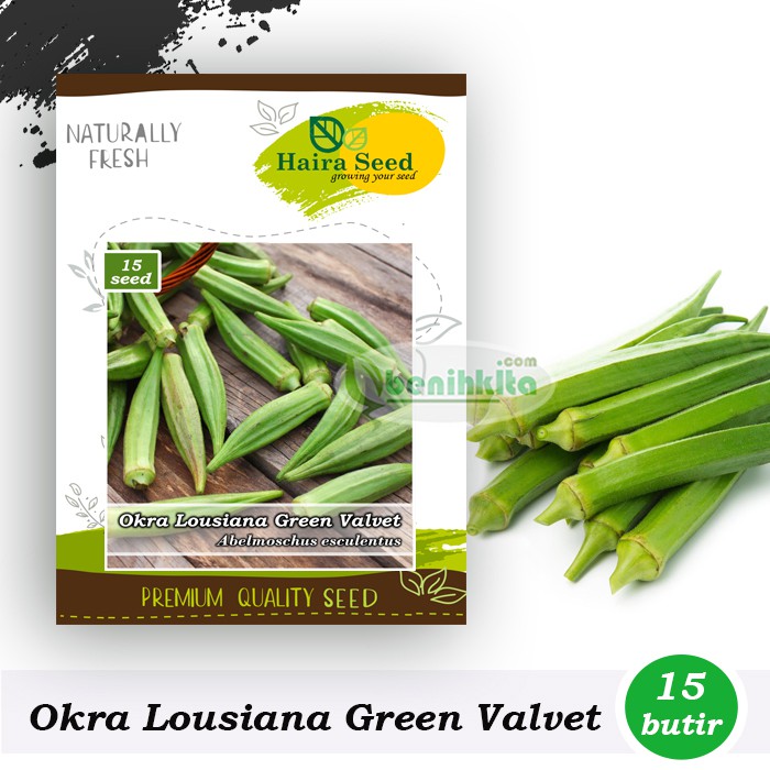 Benih-Bibit Okra Hijau Louisiana Velvet (Haira Seed)