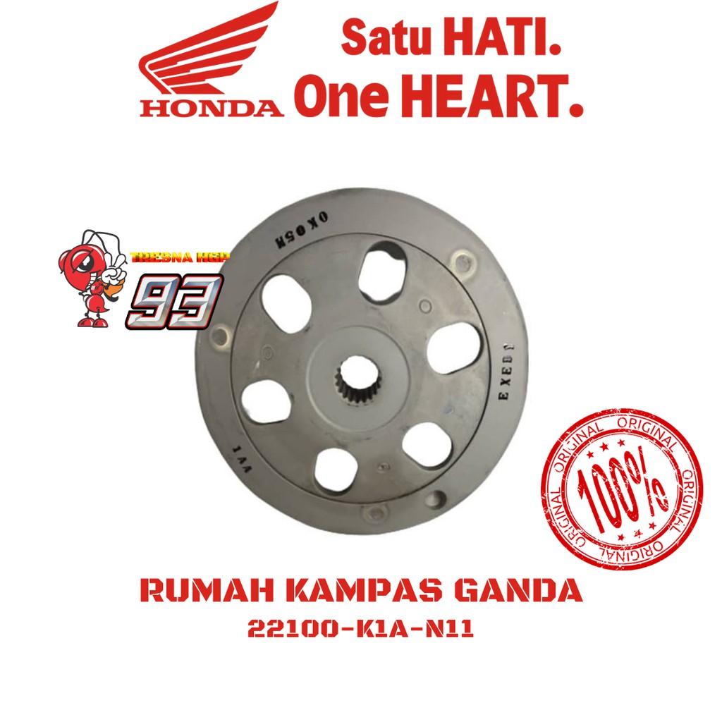 22100-K1A-N11 RUMAH KAMPAS GANDA BEAT NEW LED K1A ORIGINAL | OUTER COMP CLUTCH 22100K1AN11