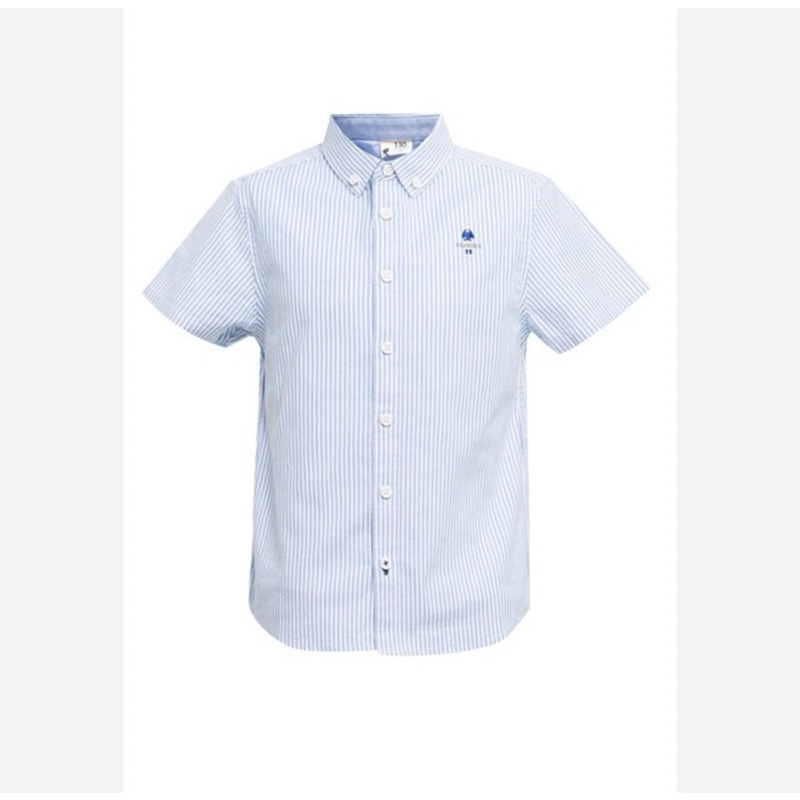 GIORDANO Junior Original Short Sleeve Classic Shirt Kemeja Lengan Pendek Anak Laki-laki