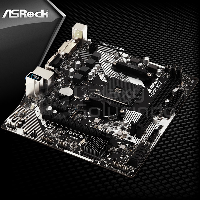 Asrock B450M HDV  AM4  B450  DDR4