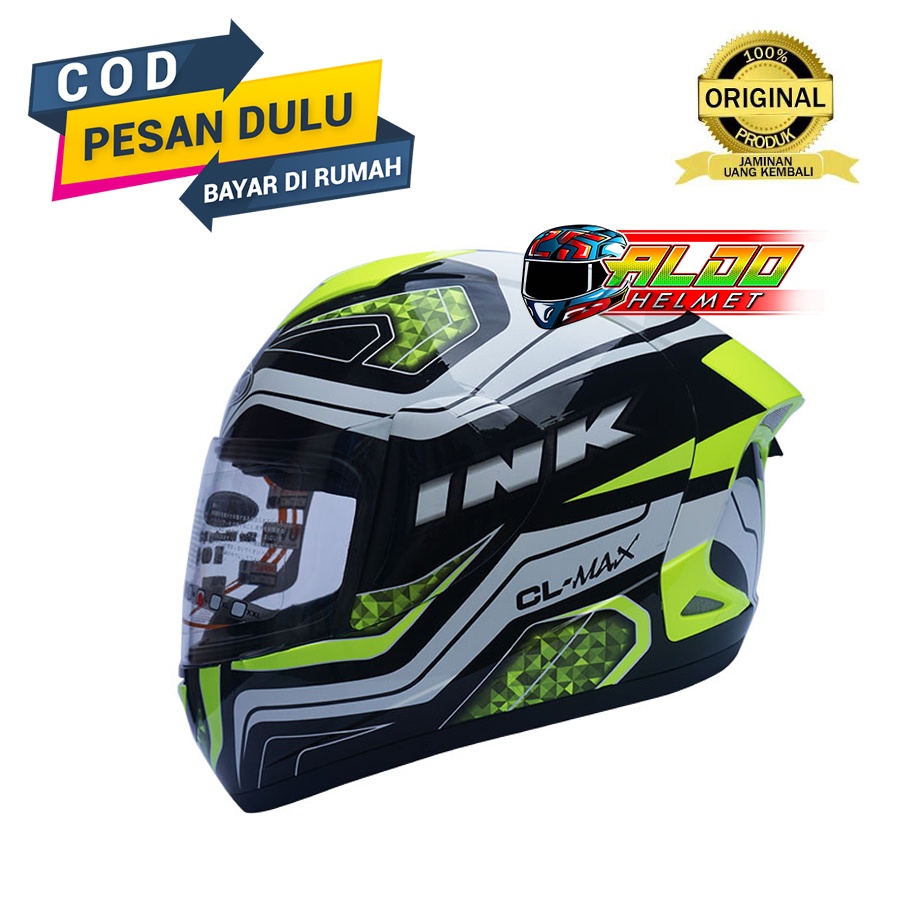INK CL MAX MOTIF SERI 5 BLACK WHITE YELLOW FLUO ORIGINAL | HELM | INK Full face