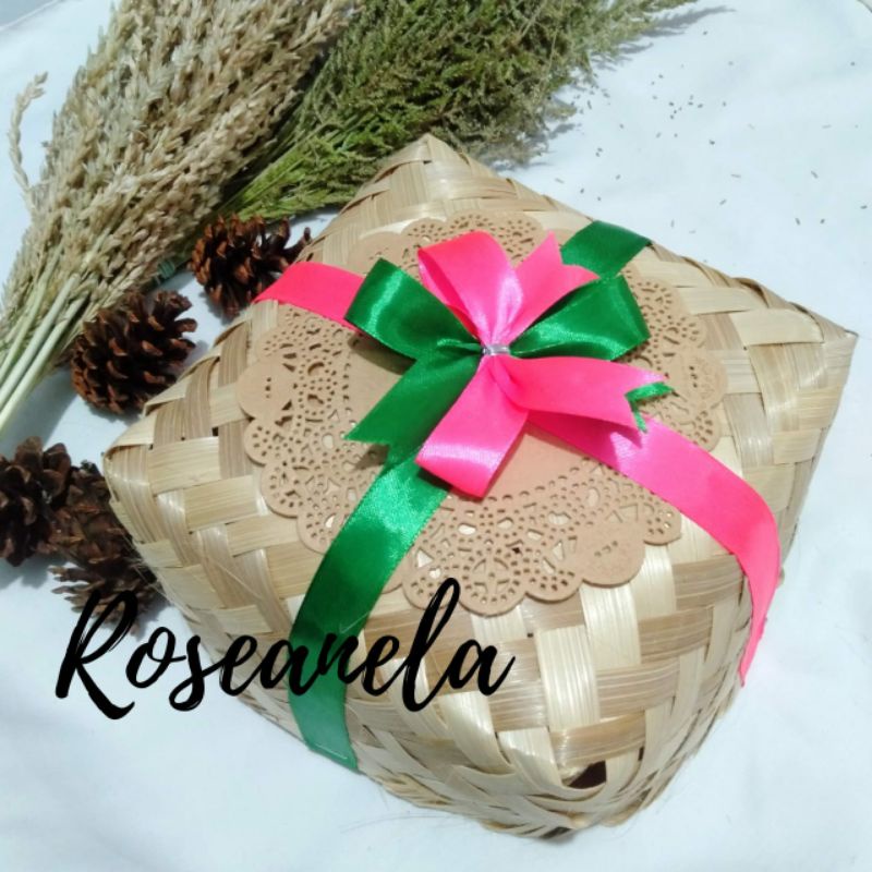 Besek Bambu 14x14cm Termurah Besek Nasi Besek Hampers Termurah Purwokerto