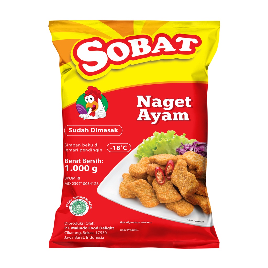 

SOBAT NAGET AYAM 1 KG / CHICKEN NUGGET