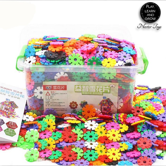 Promo Mainan Edukatif Anak Meronce Merangkai Bombik Bunga Plastik dengan BOX Mainan Anak