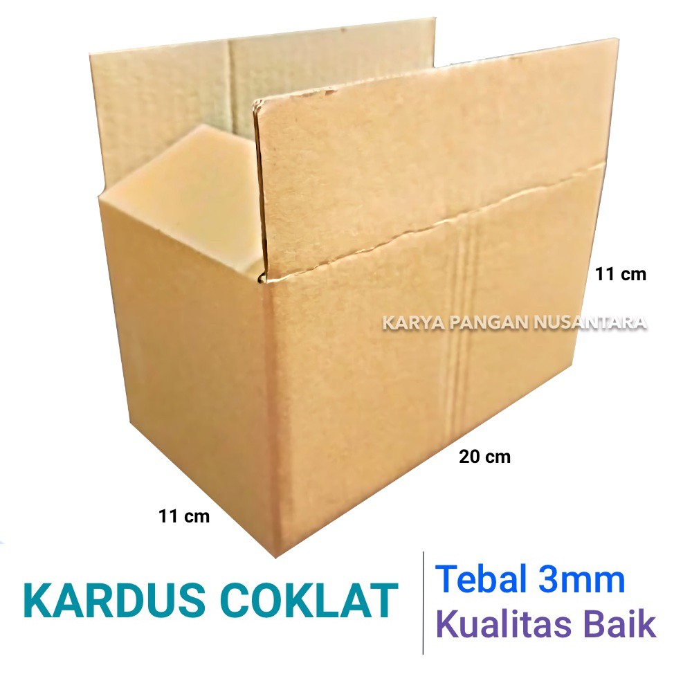 

KARDUS COKLAT 20 X 11 X 11 CM / KARDUS POLOS / BOX / KARDUS PACKING