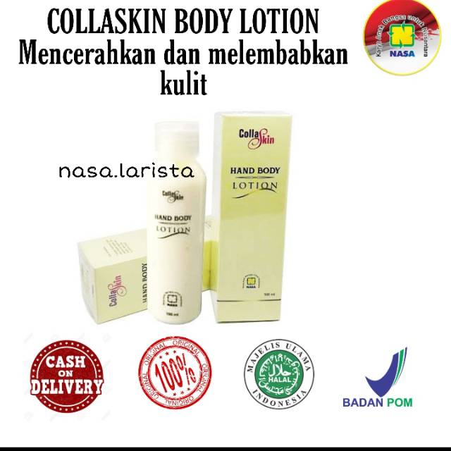 COLLASKIN BODY LOTION COBL NASA PEMUTIH BADAN HALAL BPOM