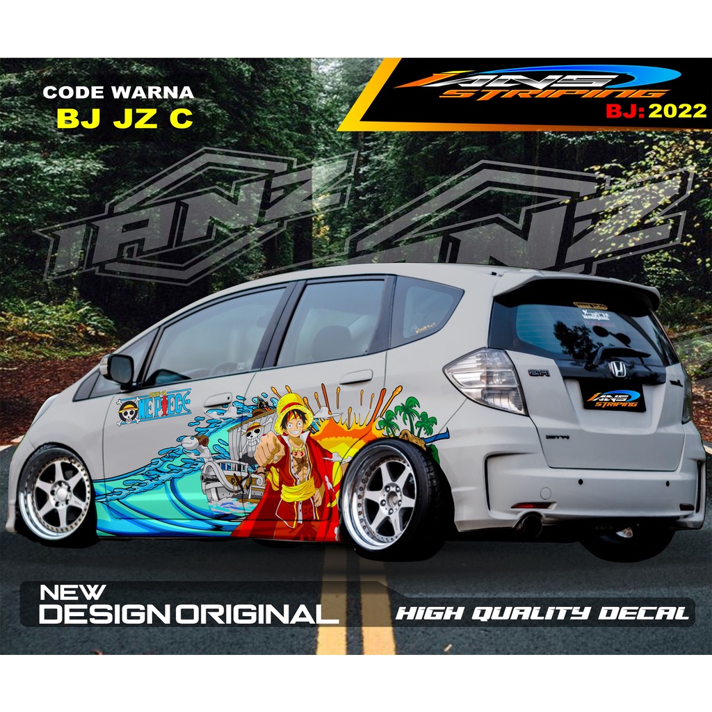 STICKER DECAL MOBIL HONDA JAZZ MOBILIO AGYA AYLA / STIKER VARIASI BODY SAMPING MOBIL AYLA / STIKER MOBIL TERMURAH / VARIASI STIKER MOBIL TERBARU / STIKER MOBIL