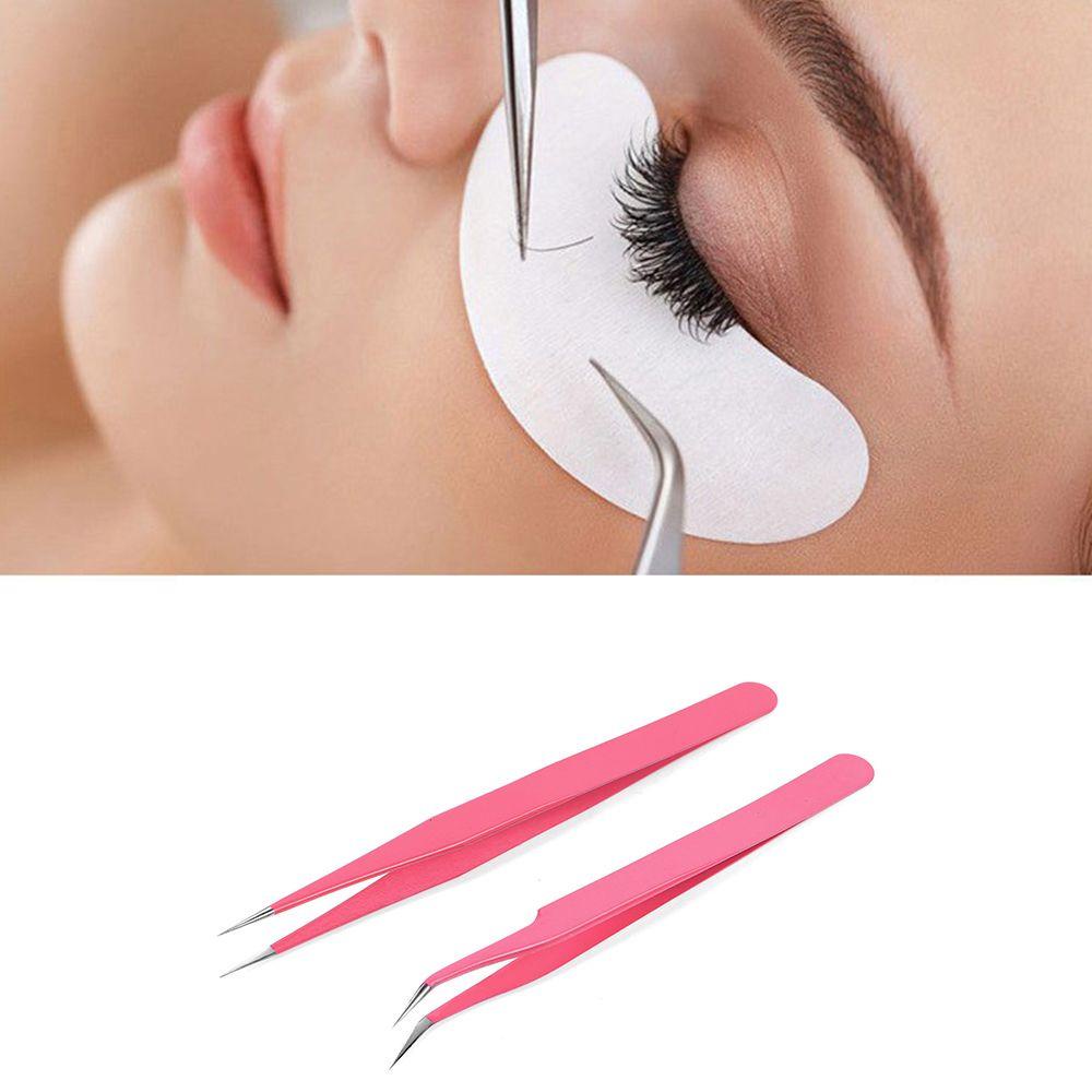 Preva Eyelash Tweezer Alat Okulasi Penjepit Bulu Mata Makeup Profesional Crystal Tweezer