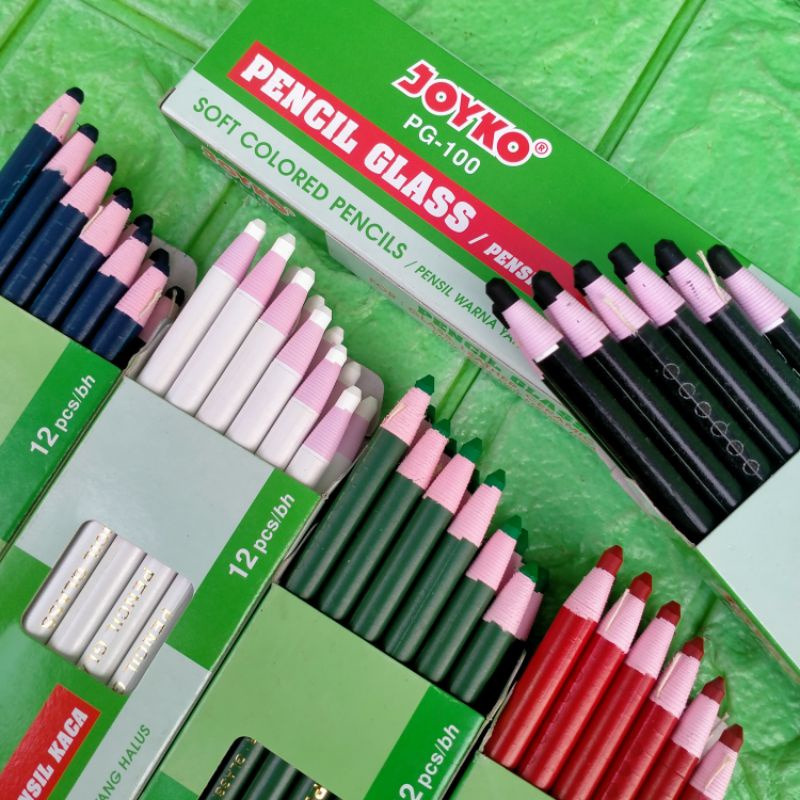 

JOYKO PG-100 PENSIL KACA/PENCIL GLASS PENSIL WARNA YANG HALUS GROSIR
